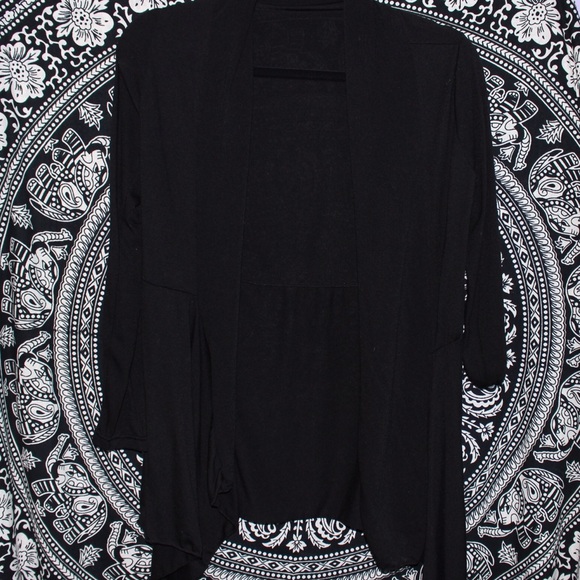 Flowy Black Cardigan - Picture 2 of 3
